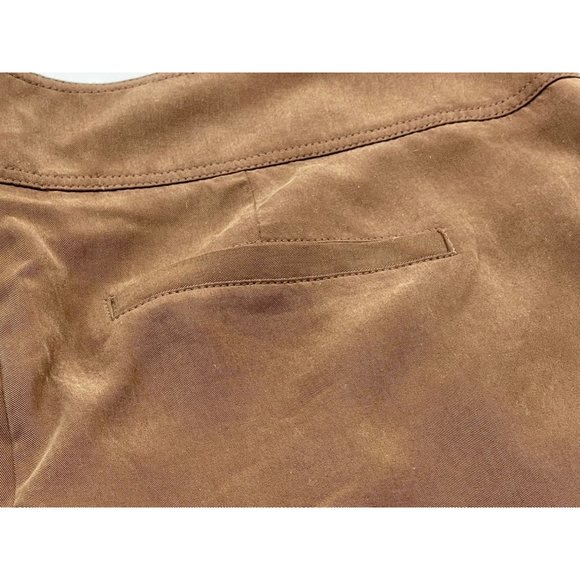 Cache Studded Goldtone Hardware Pocketed Fitted Waist Closure Dress Shorts NWT - Picture 12 of 13